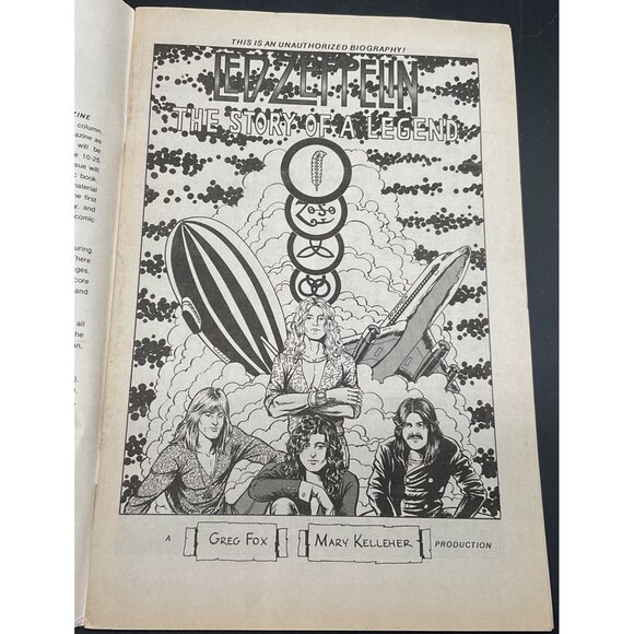 Vintage Led Zeppelin Rock N Roll Comic Issue #13 July 1990 Revolutionary Comics - Picture 3 of 6